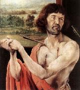 Matthias Grunewald St Sebastian oil painting